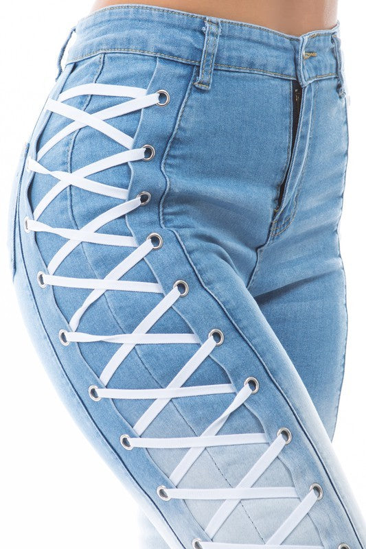 Multistrip Denim Jeans