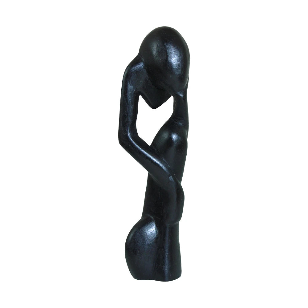 Thinker Statue Senegal - Black