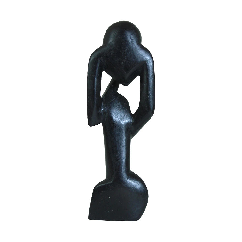 Thinker Statue Senegal - Black