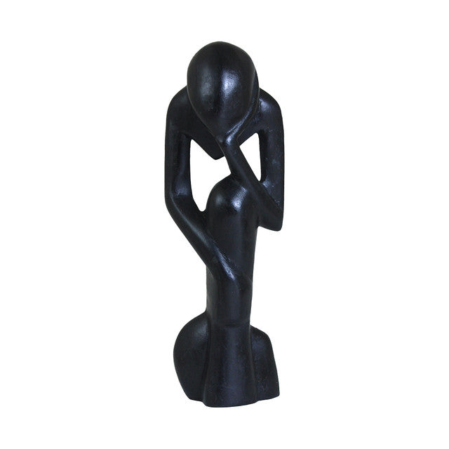 Thinker Statue Senegal - Black