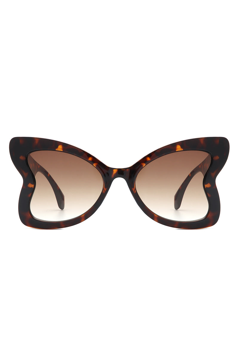 Glisten - Cat Eye Oversized Butterfly Shape Sunglasses-3