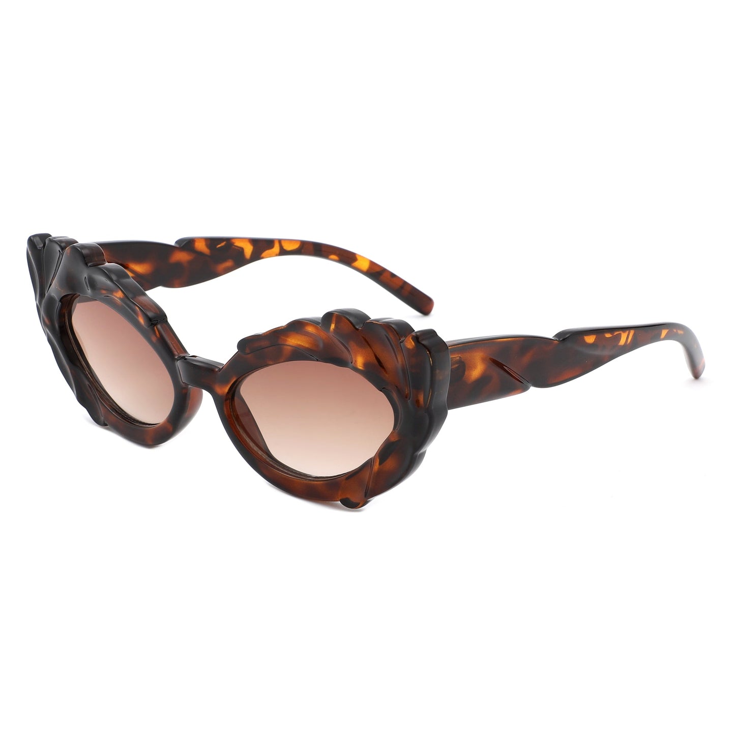 Snapp - Modern Sculpted Cat Eye Fashion Women's Sunglass-5