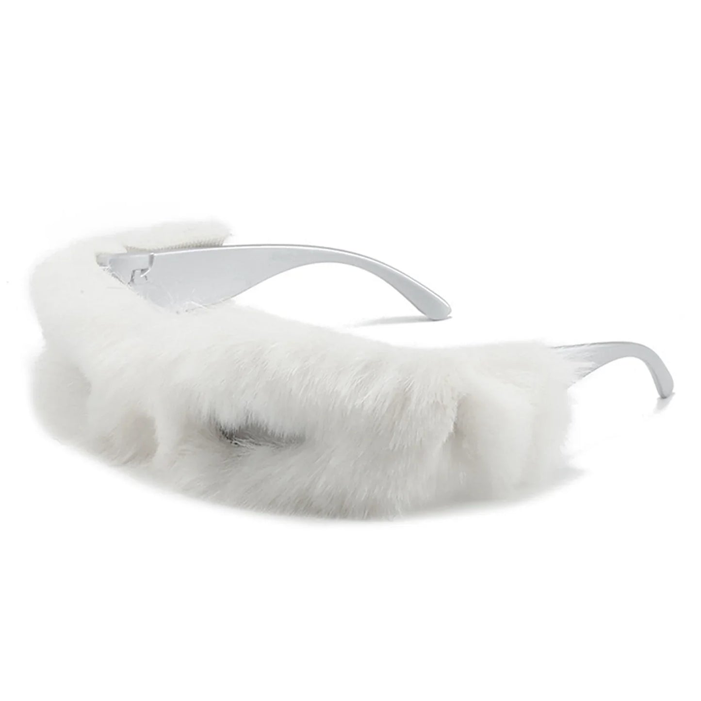 Kyriel - Y2K Wrap Around Fuzzy Fashion Furr Women Sunglasses-7