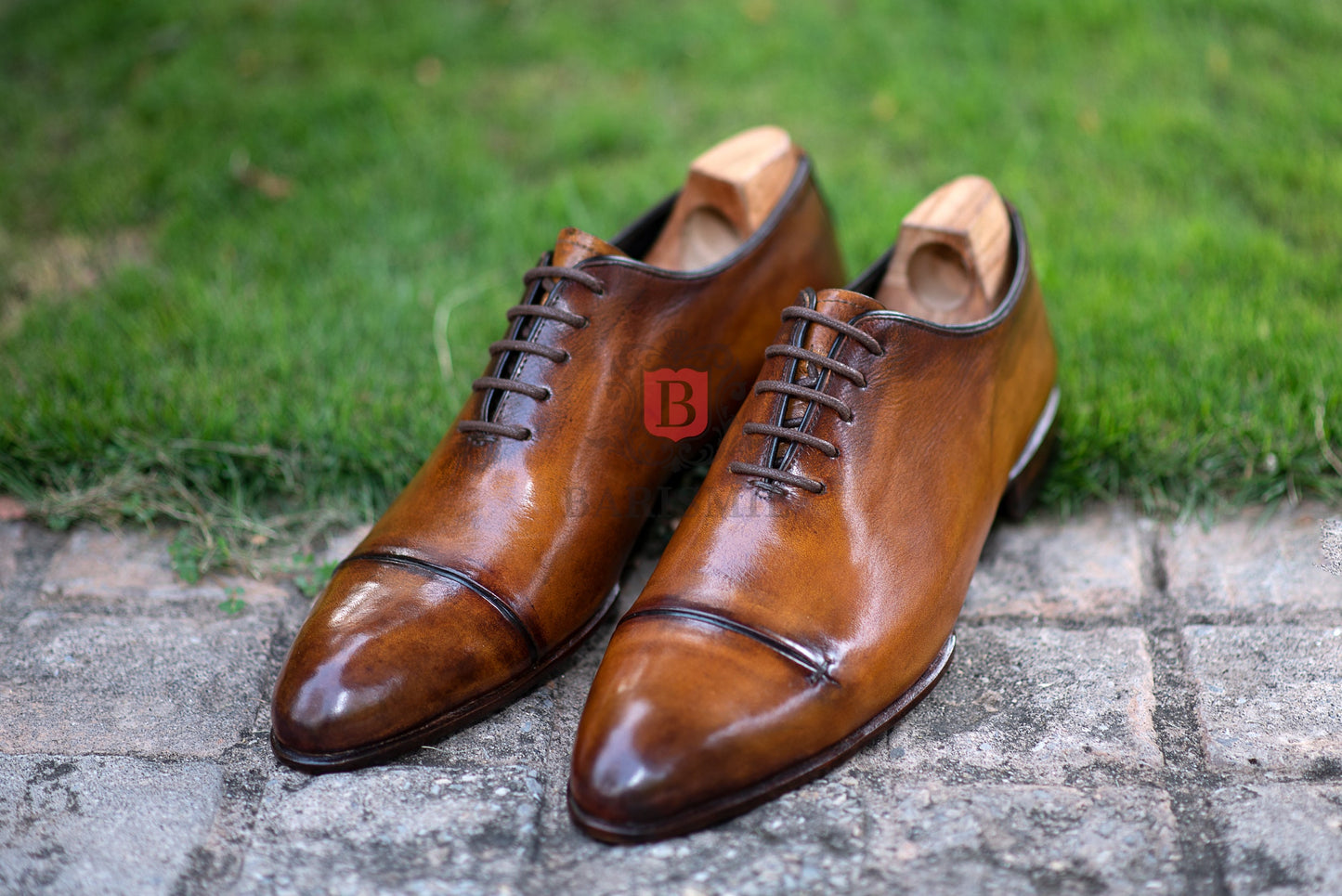 CEO II- Cognac Calf Oxford shoes-4