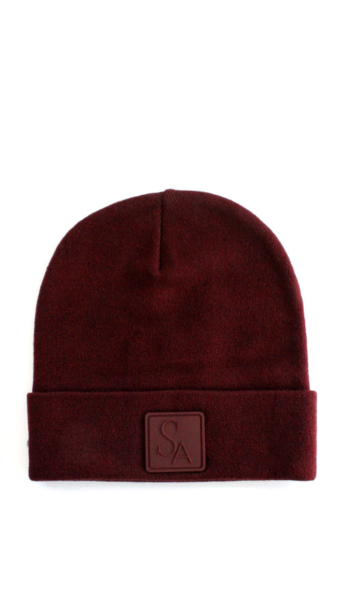 Slouch Beanie Hat - Burgundy-0