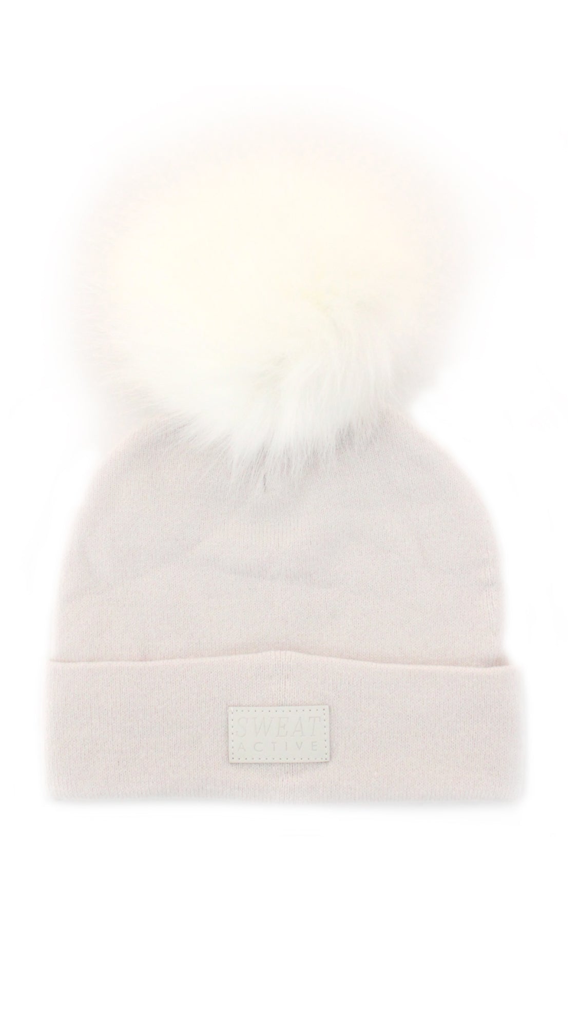 Fur Pom Beanie Hat - Pearl-0