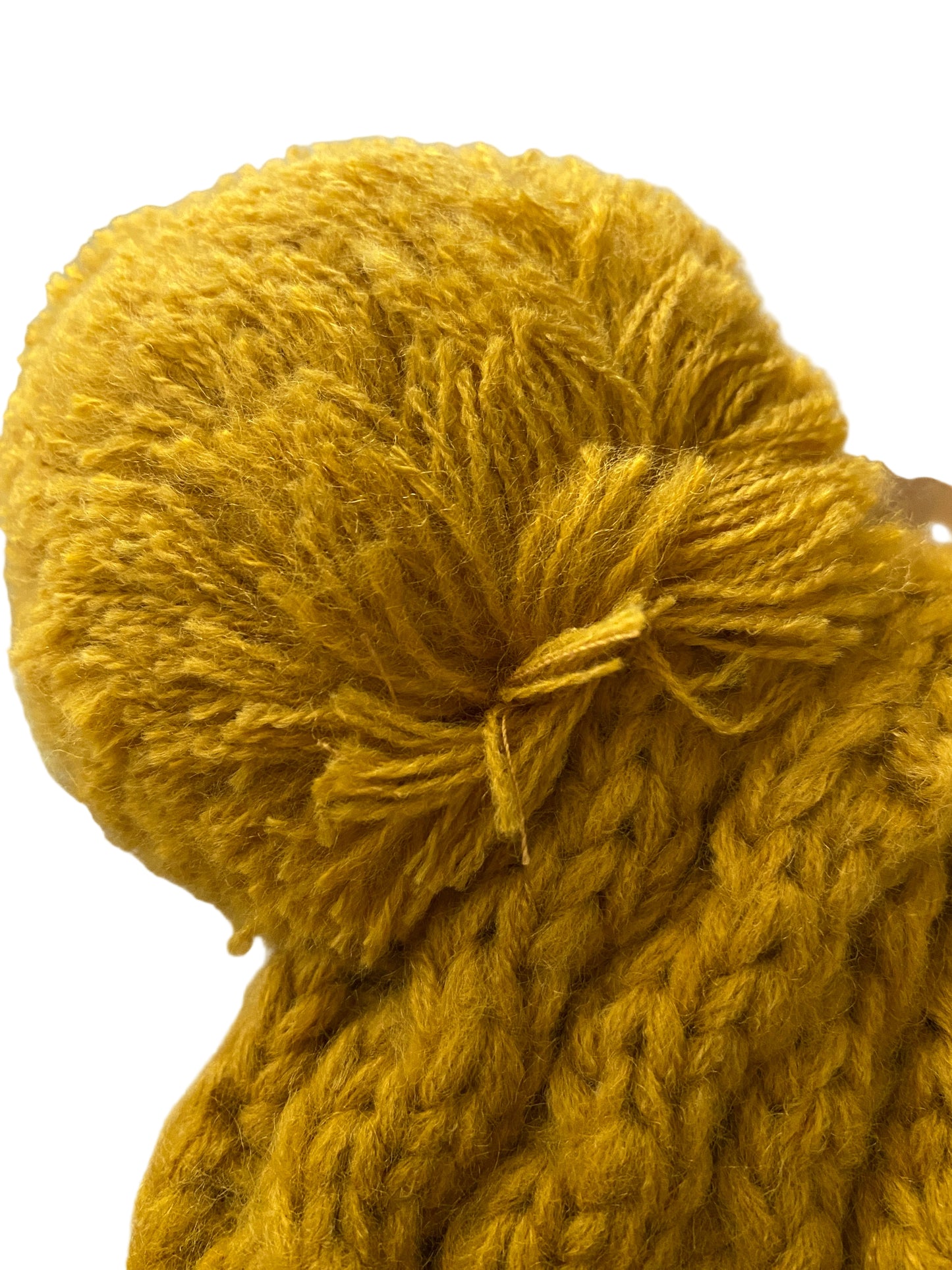 Kids Solid Double Pom Knit Beanie – Warm Cable Knit Hat with Faux Fur Pom Poms