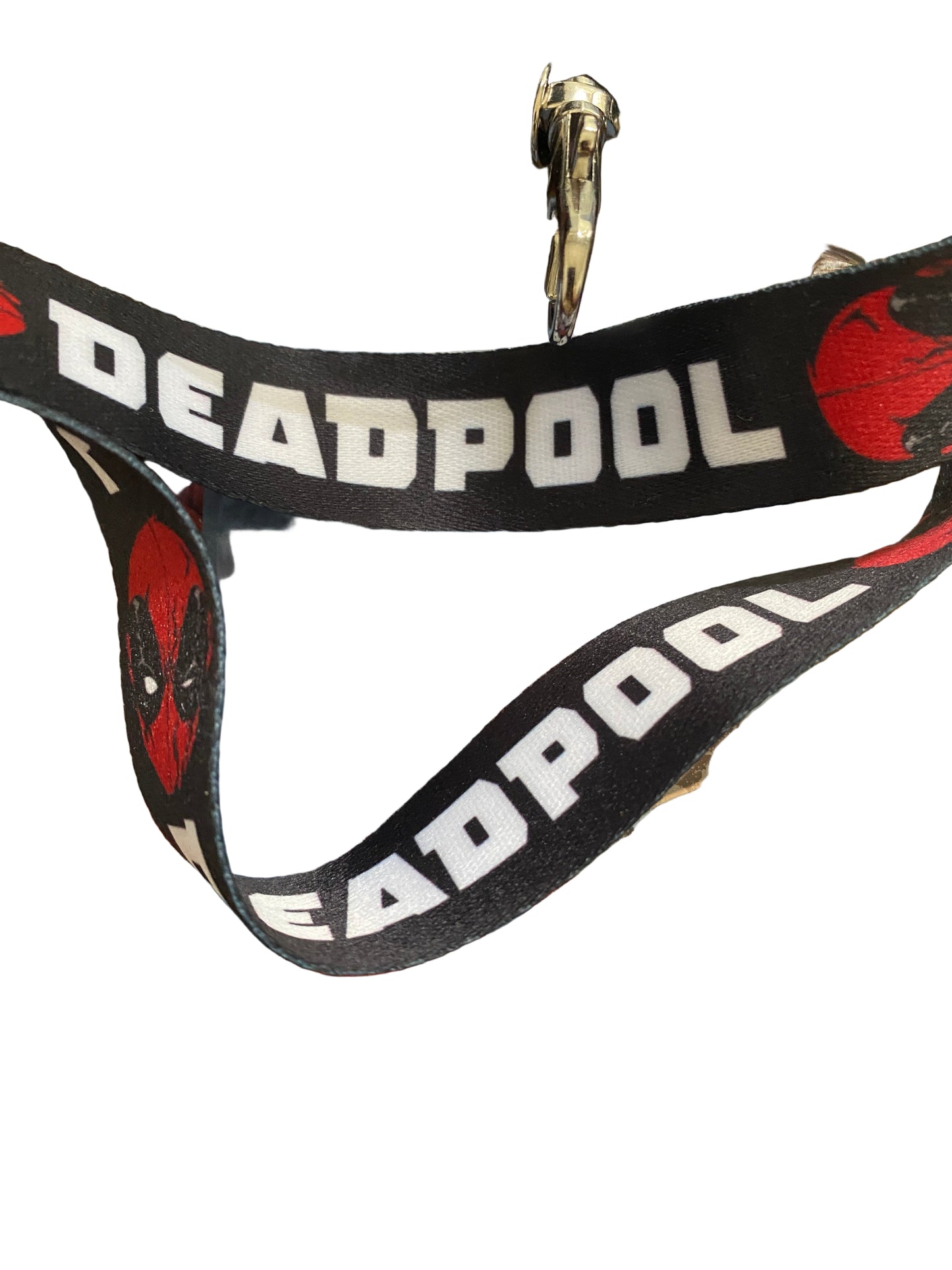 Marvel Deadpool Lanyard and ID Badge Holder – Red and Black Comic Design