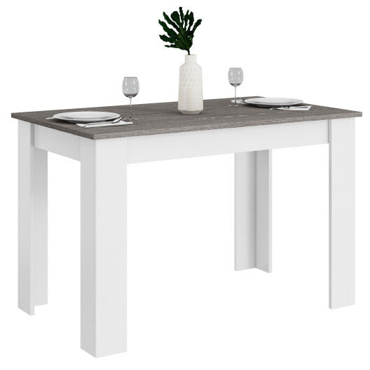 47 Inches Dining Table for Kitchen and Dining Room-Light Gray - Scarvesnthangs