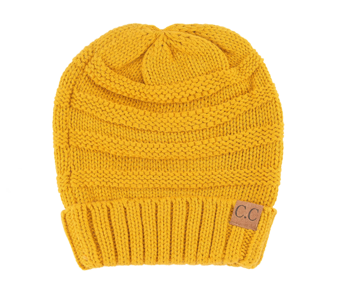 Oversized Baggy Slouch Thick Warm Cap Hat Skully Cable Knit Beanie