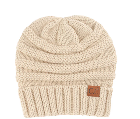 Oversized Baggy Slouch Thick Warm Cap Hat Skully Cable Knit Beanie