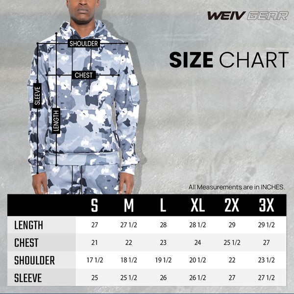 Full Camo Hoodie Cotton Sweat Suit - Scarvesnthangs