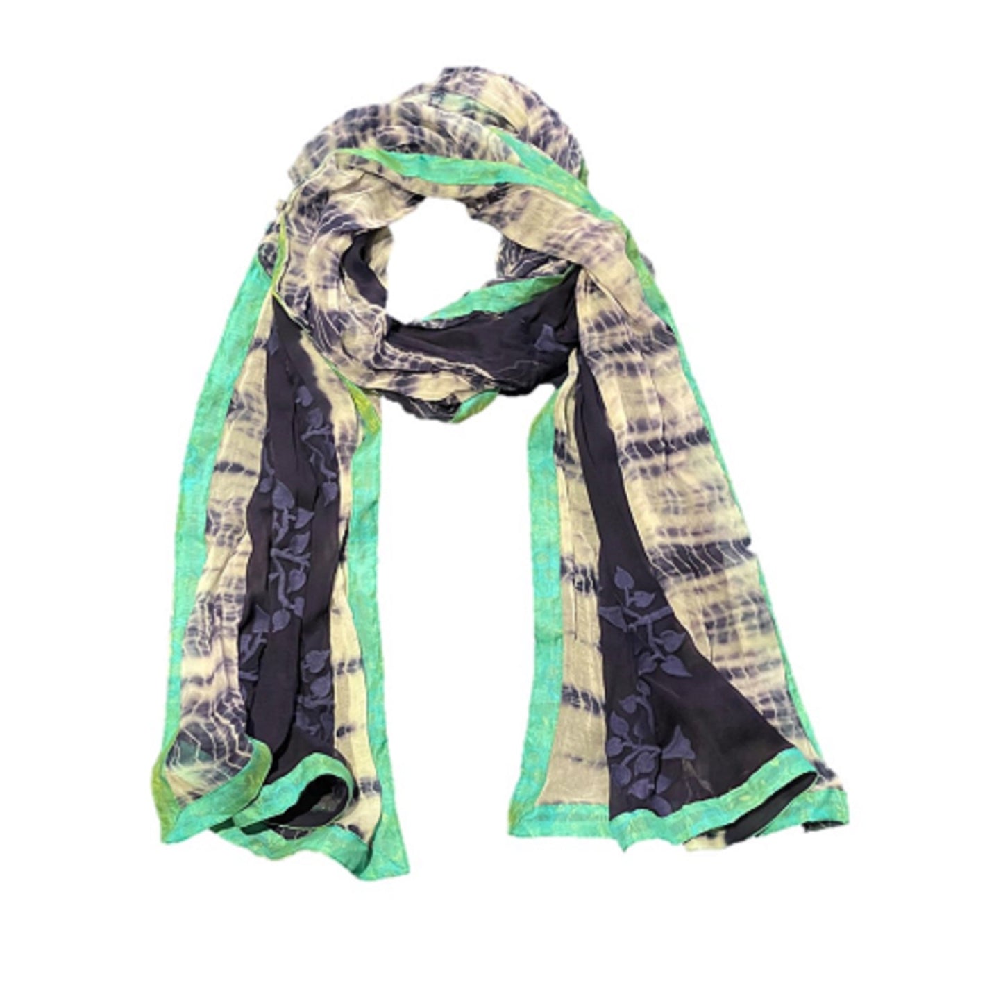 One of a Kind Pure Silk Chiffon Scarves - Limited edition-5