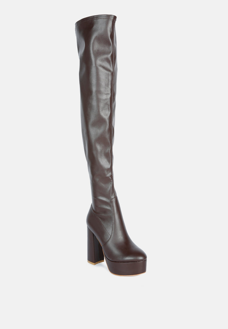 bubble high block heeled over the knee boots-1