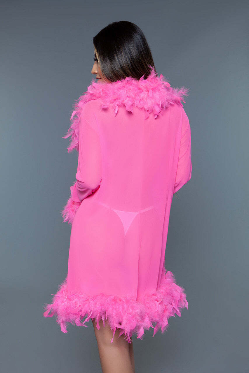 Long Glamour Chiffon Robe
