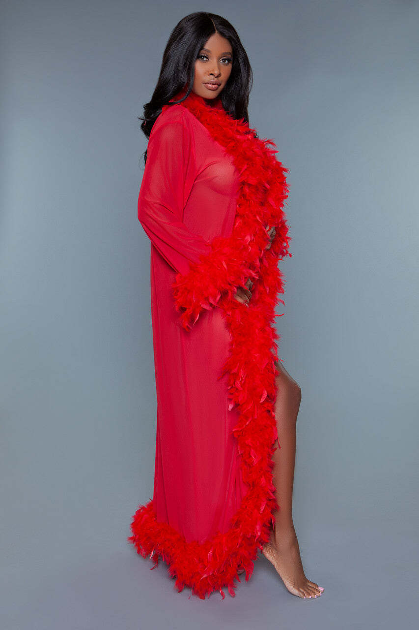 Long Glamour Chiffon Robe