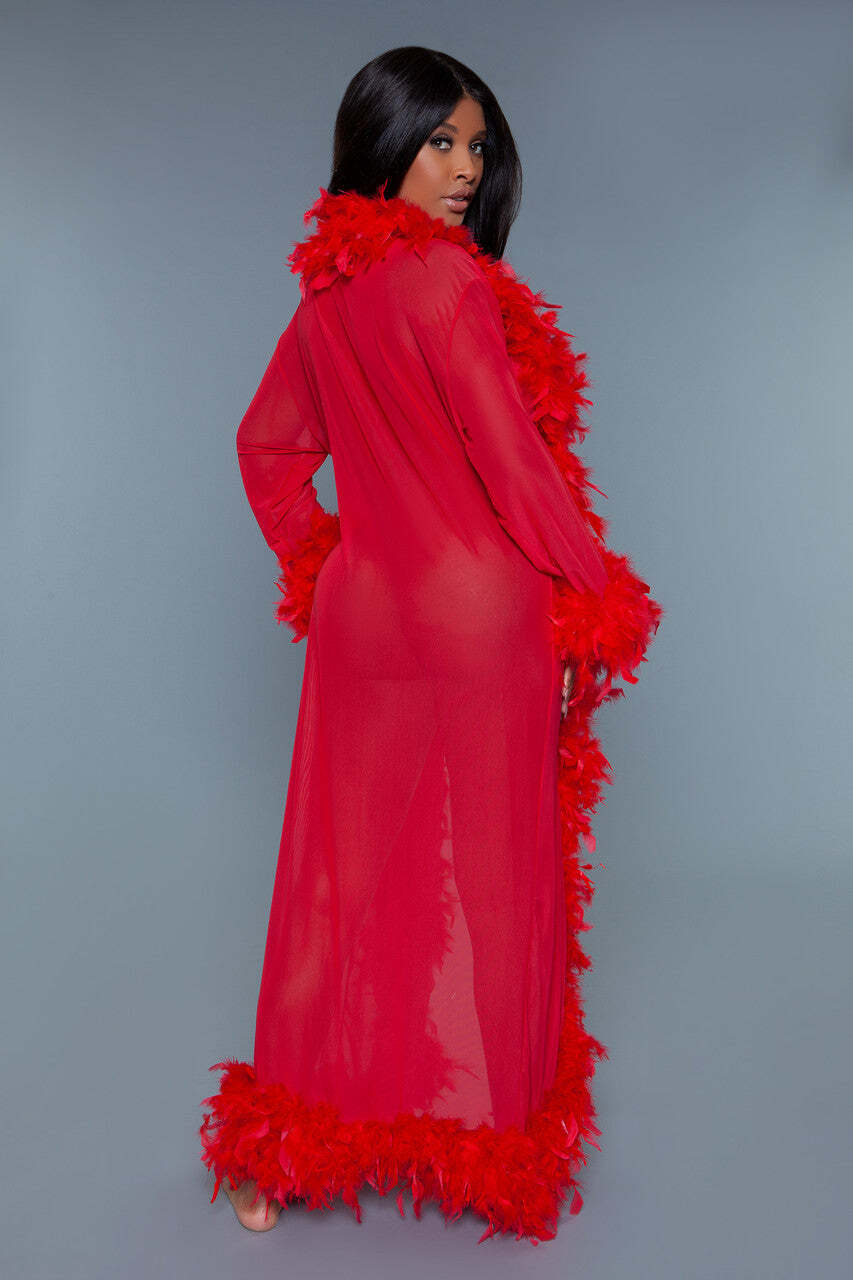 Long Glamour Chiffon Robe