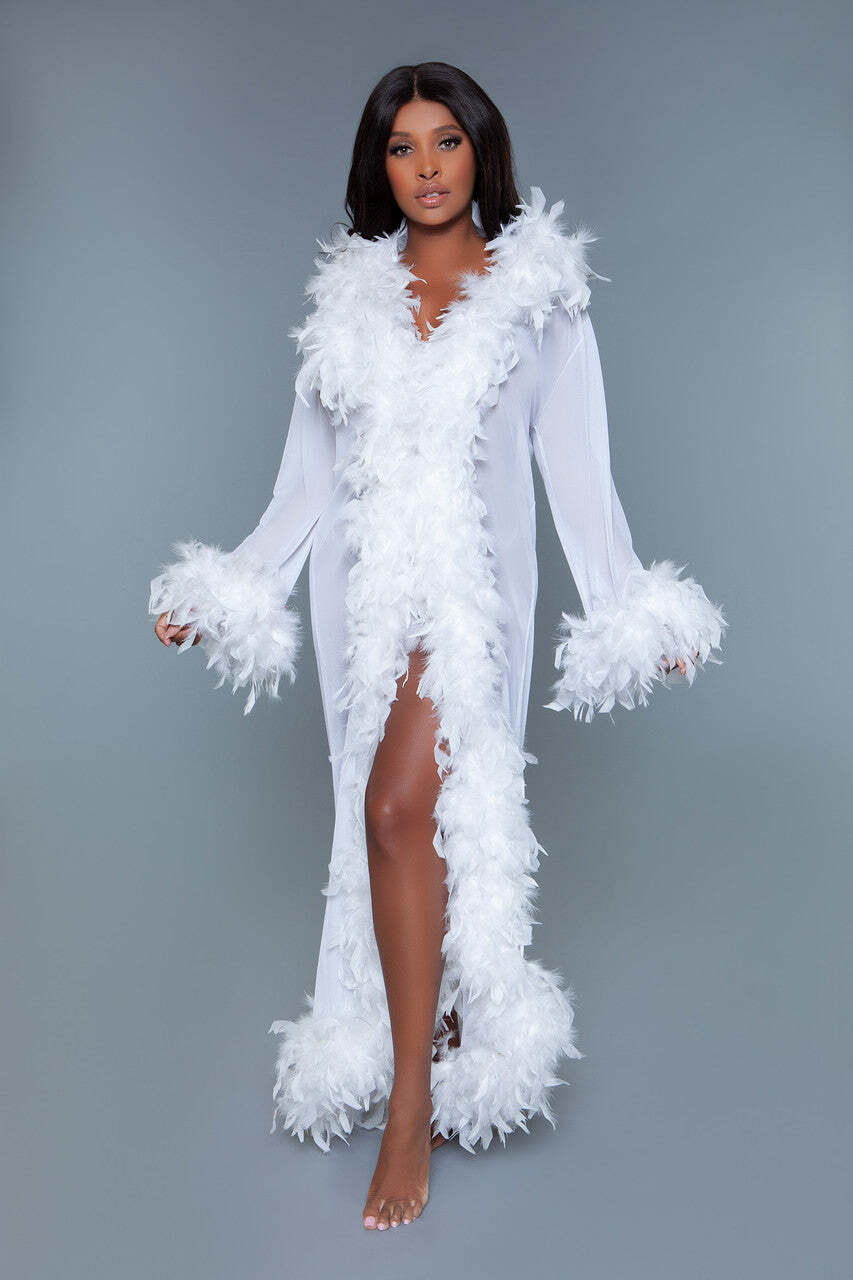 Long Glamour Chiffon Robe