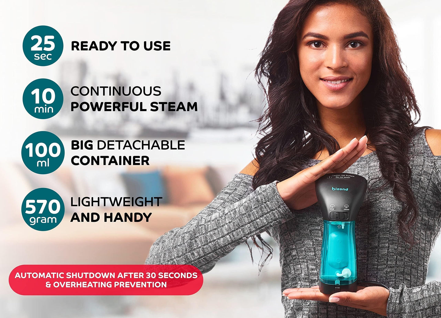Steamer for Clothes Travel Handheld Portable Steamer for Garment and Fabric   No Spitting Safe and Little Handy   Compact Mini Clothing Steamer and Curtain with Accessories Black