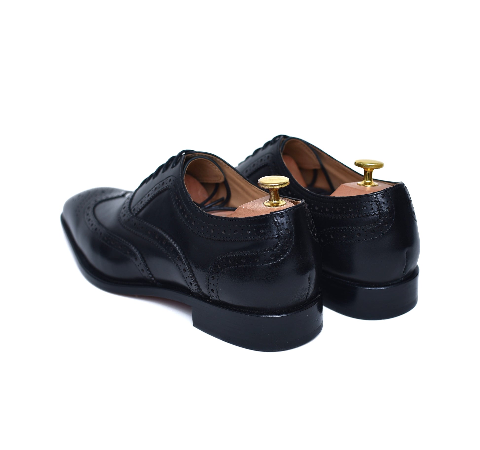 Lincoln - Black Calf Brogue Shoes-3