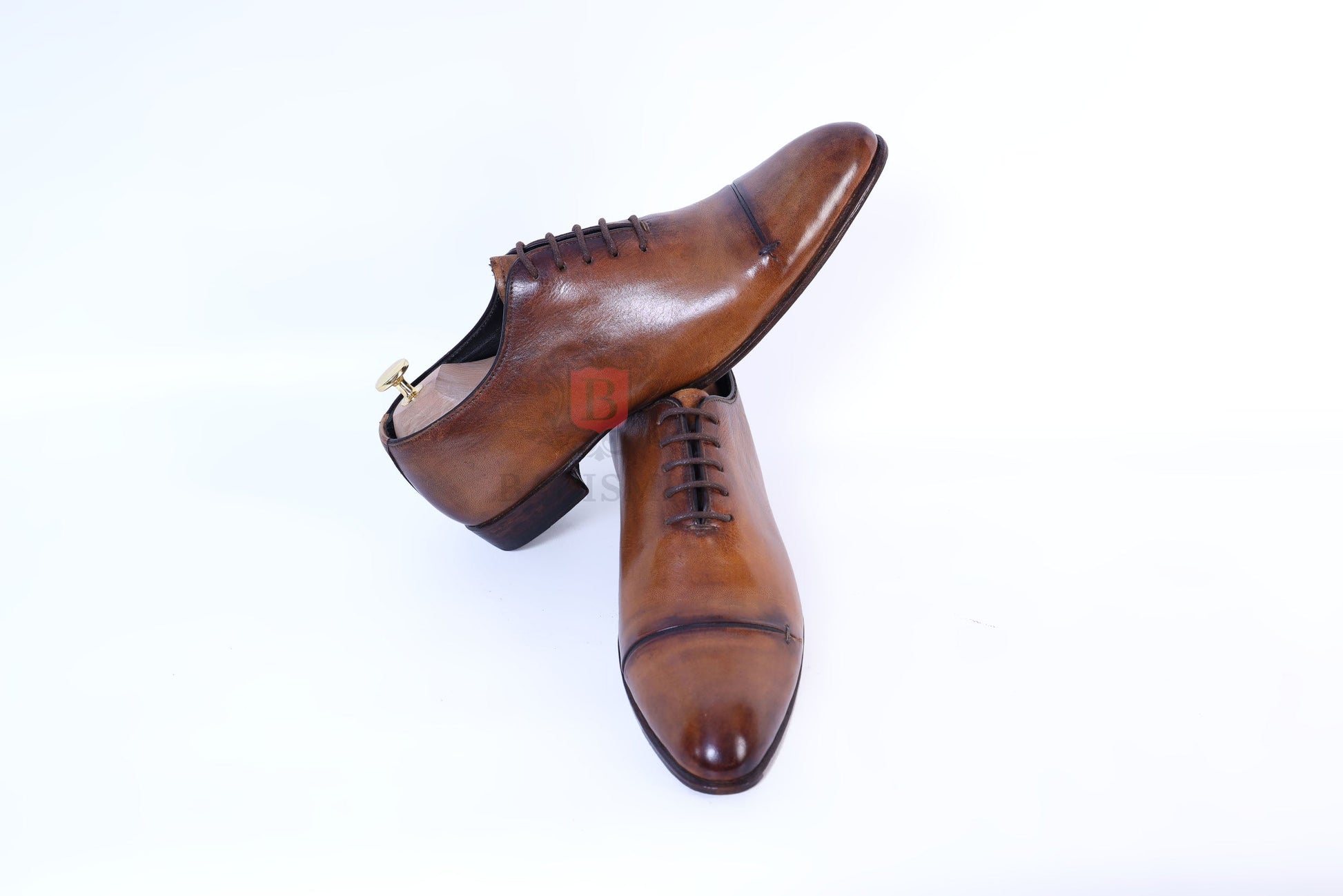 CEO II- Cognac Calf Oxford shoes-2