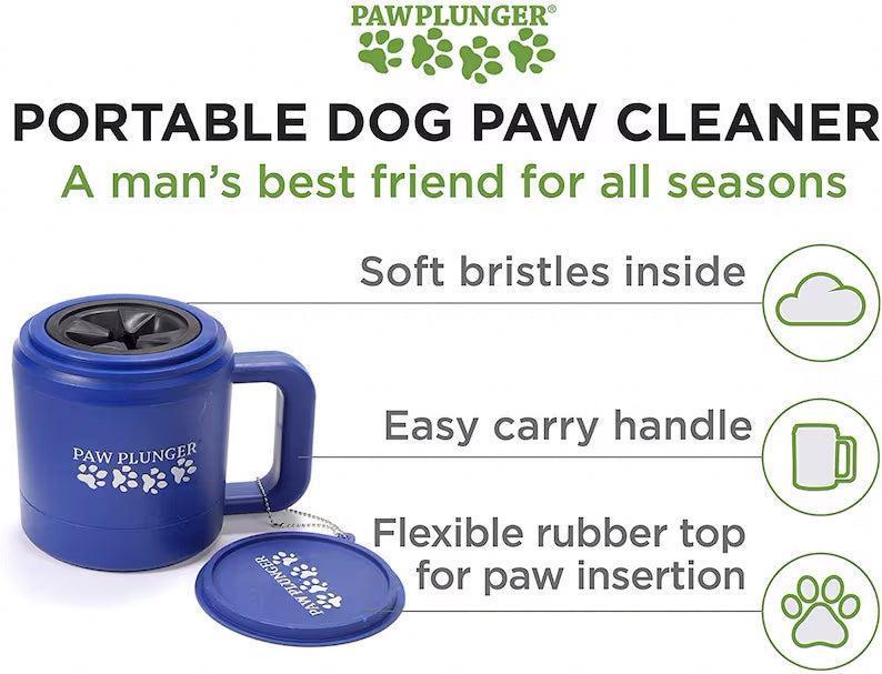 Paw Plunger P – Pink, Gentle Paw Cleaner to Keep Your Home and Car DirtFree (5.25” L x 3.5” W x 4” H)