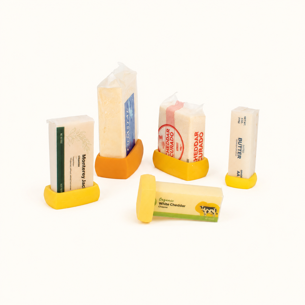 Reusable Cheese & Butter Savers (Set of 5)