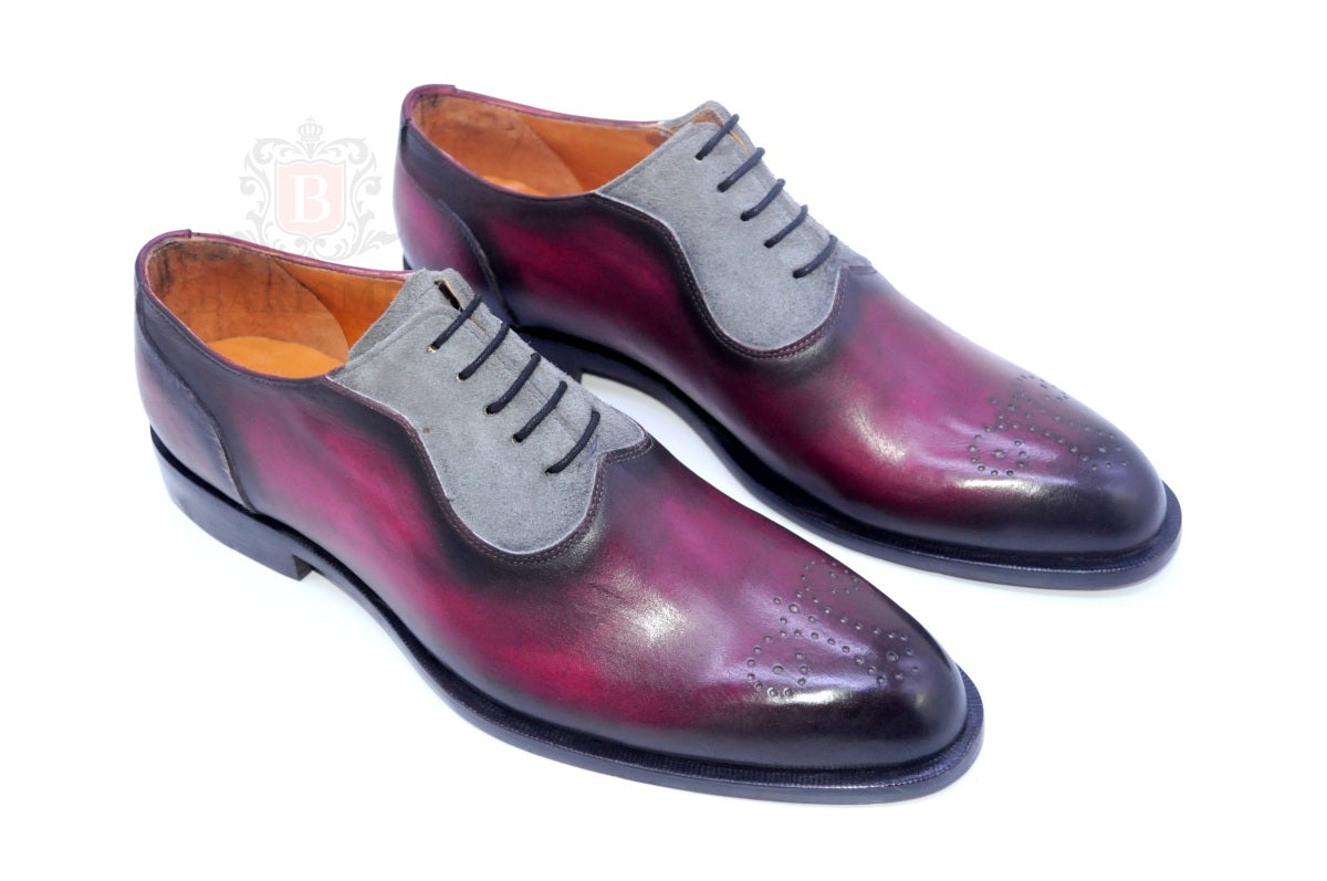 Logan II- Burgundy Oxford Shoes-2
