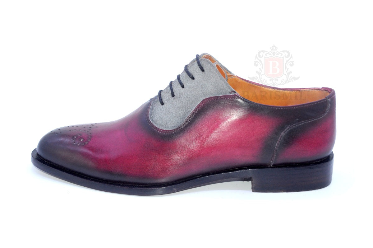 Logan II- Burgundy Oxford Shoes-4