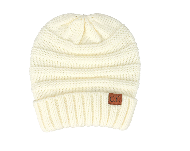 Oversized Baggy Slouch Thick Warm Cap Hat Skully Cable Knit Beanie