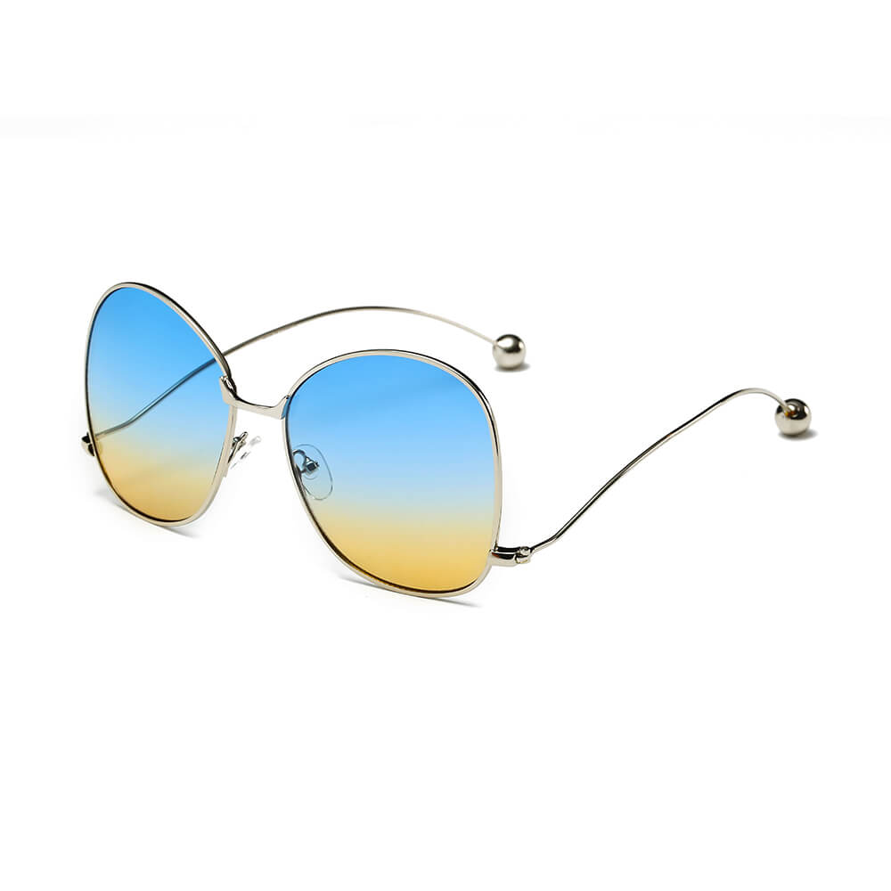 Eugene - Women's Trendy Oversized Pantone Lens Sunglasses-4