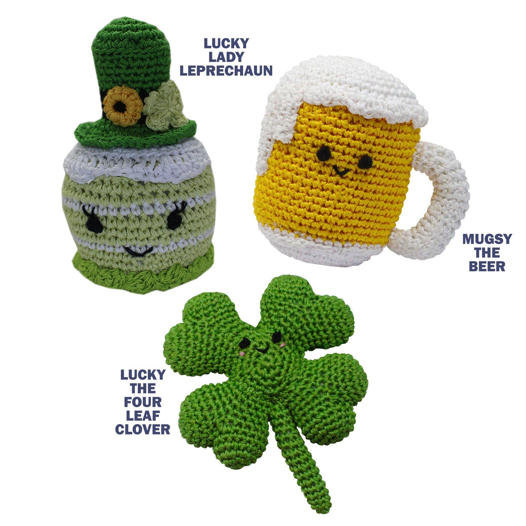 Knit Knacks Organic Cotton Pet, Dog & Cat Toy, "St. Patrick's Day Group" (Choose from 3 options!)-1