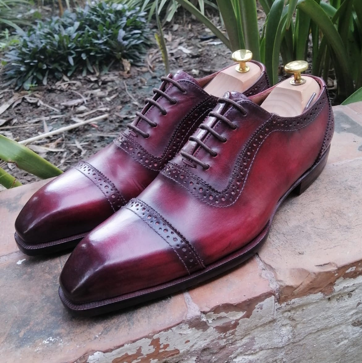 Martino - Burgundy Oxford Shoes-0