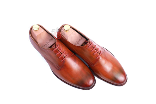 Sandro- Chestnut Oxford Shoes-0