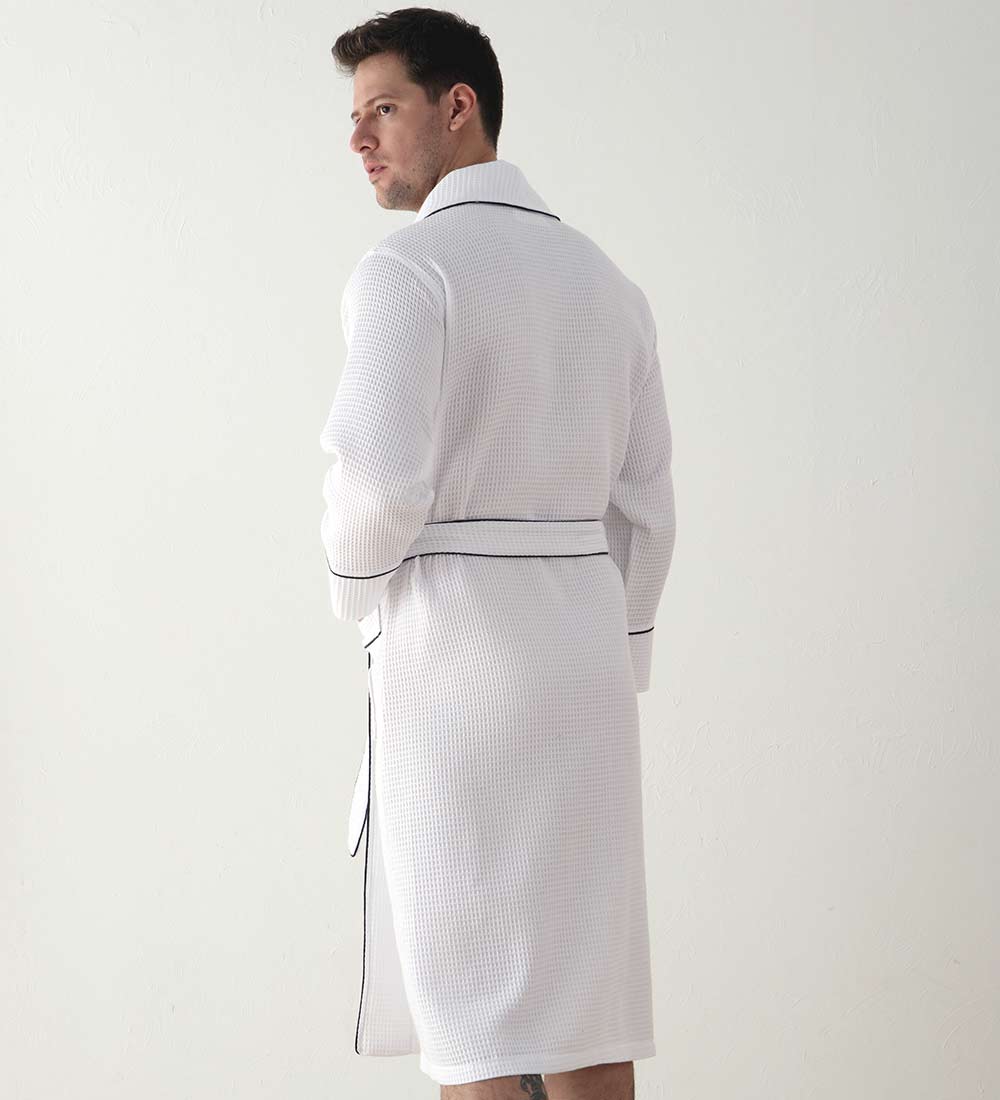 Men's Luxury Waffle Hotel Robe-48