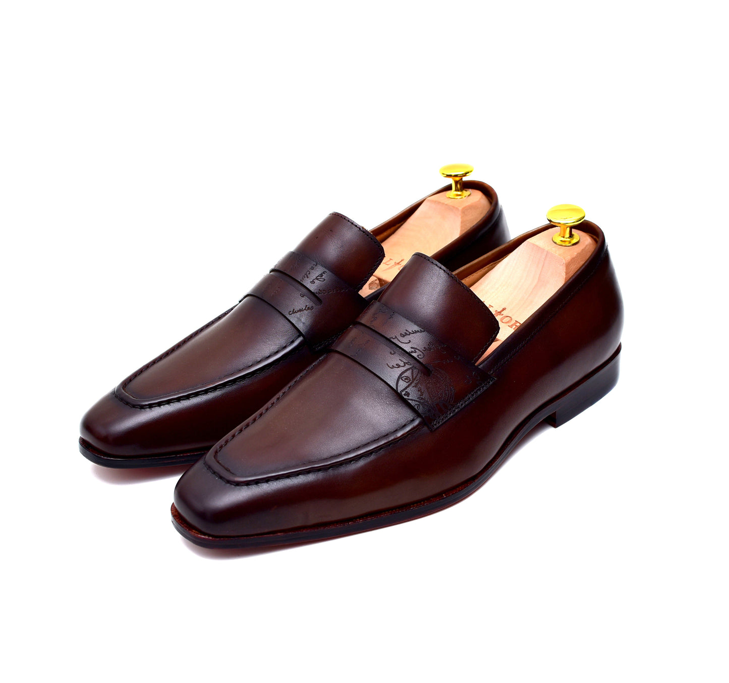 Carrera II - Brown Calf Penny Loafers-1