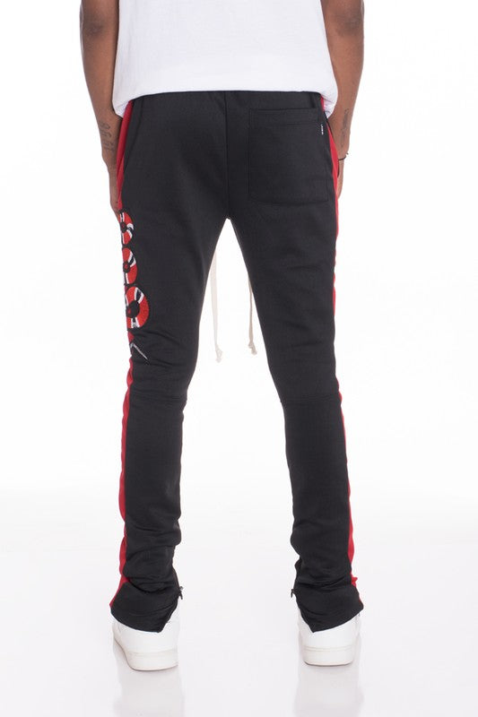 Snake Patched Track Pants - Scarvesnthangs
