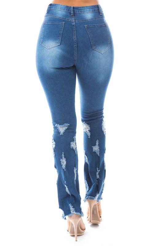 Say Yes Distressed Jeans - Scarvesnthangs