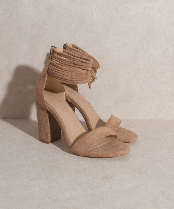 Thick Ankle Strap Block Heel - Scarvesnthangs