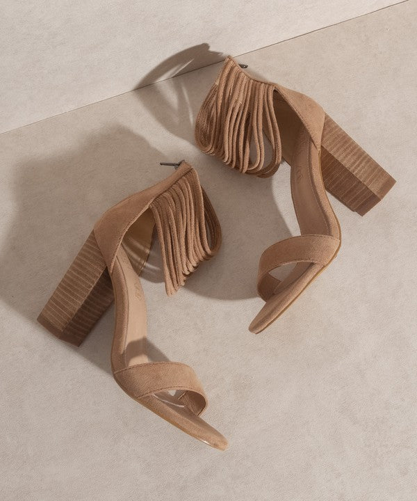 Thick Ankle Strap Block Heel - Scarvesnthangs