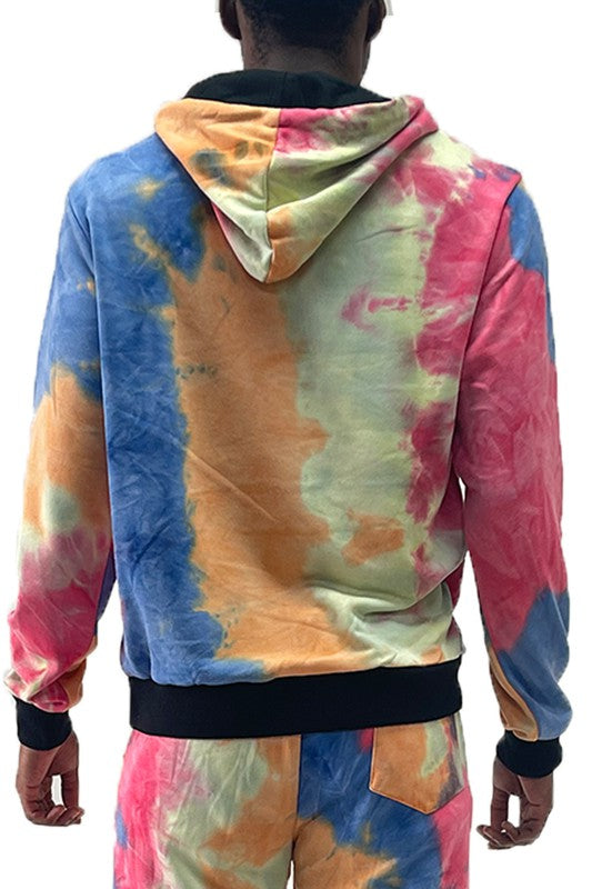 Mens Cotton Tye Dye Hoodie - Scarvesnthangs