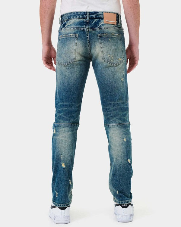 Boro Repair Straight Denim - Scarvesnthangs