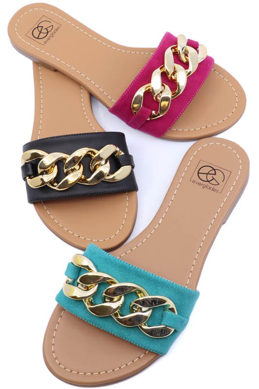 Lexi Chain Sandals - Scarvesnthangs