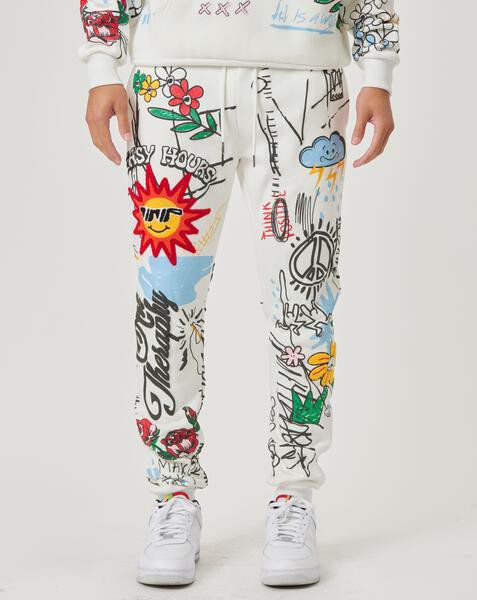 All Over Graphic Jogger - Scarvesnthangs