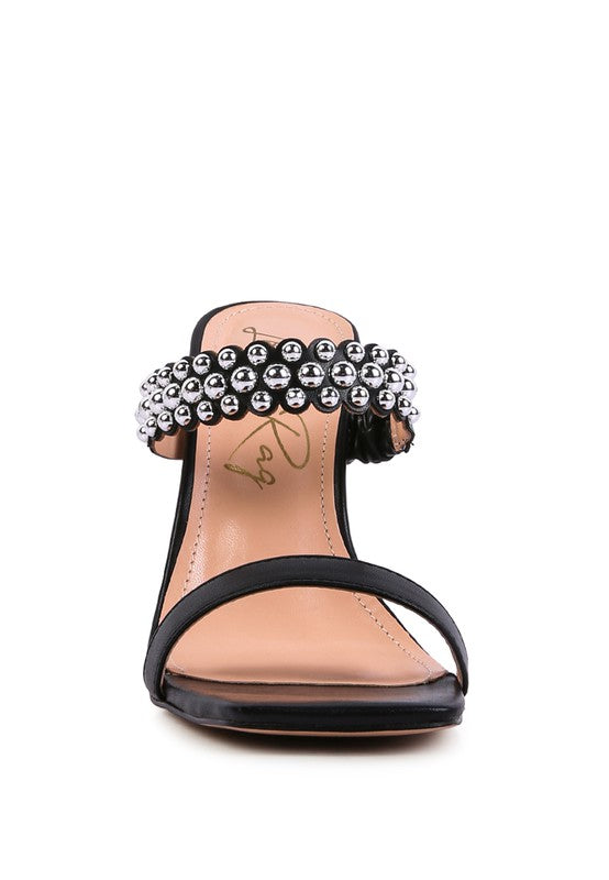 Bandy High Hell Metal Ball Sandals - Scarvesnthangs