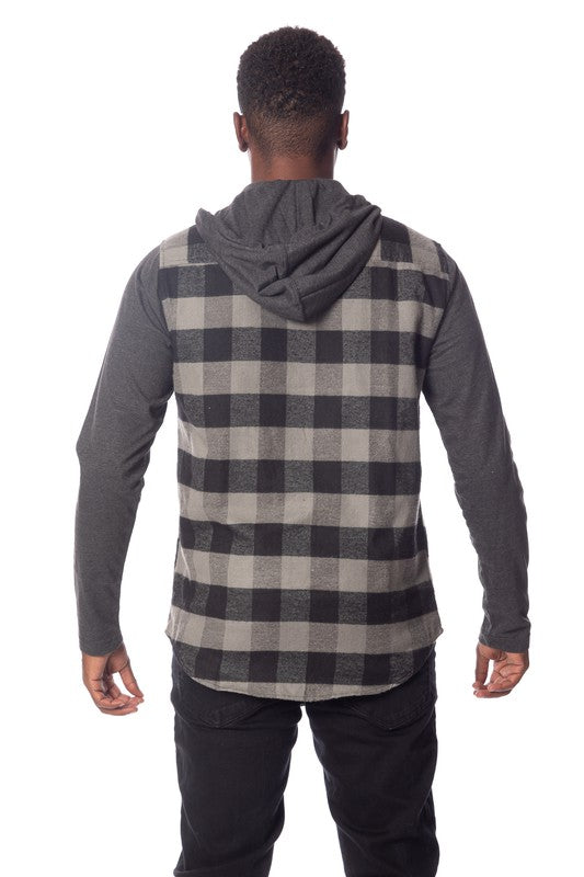 Men's Flannel Hoodie - Scarvesnthangs