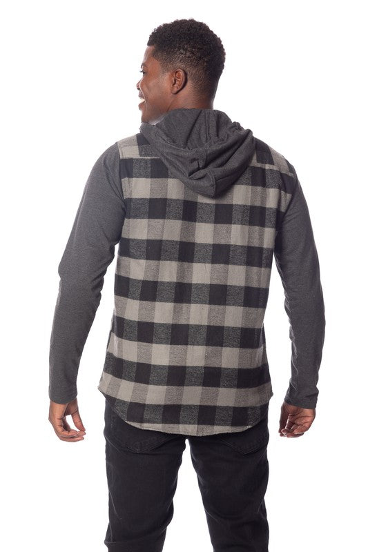 Men's Flannel Hoodie - Scarvesnthangs