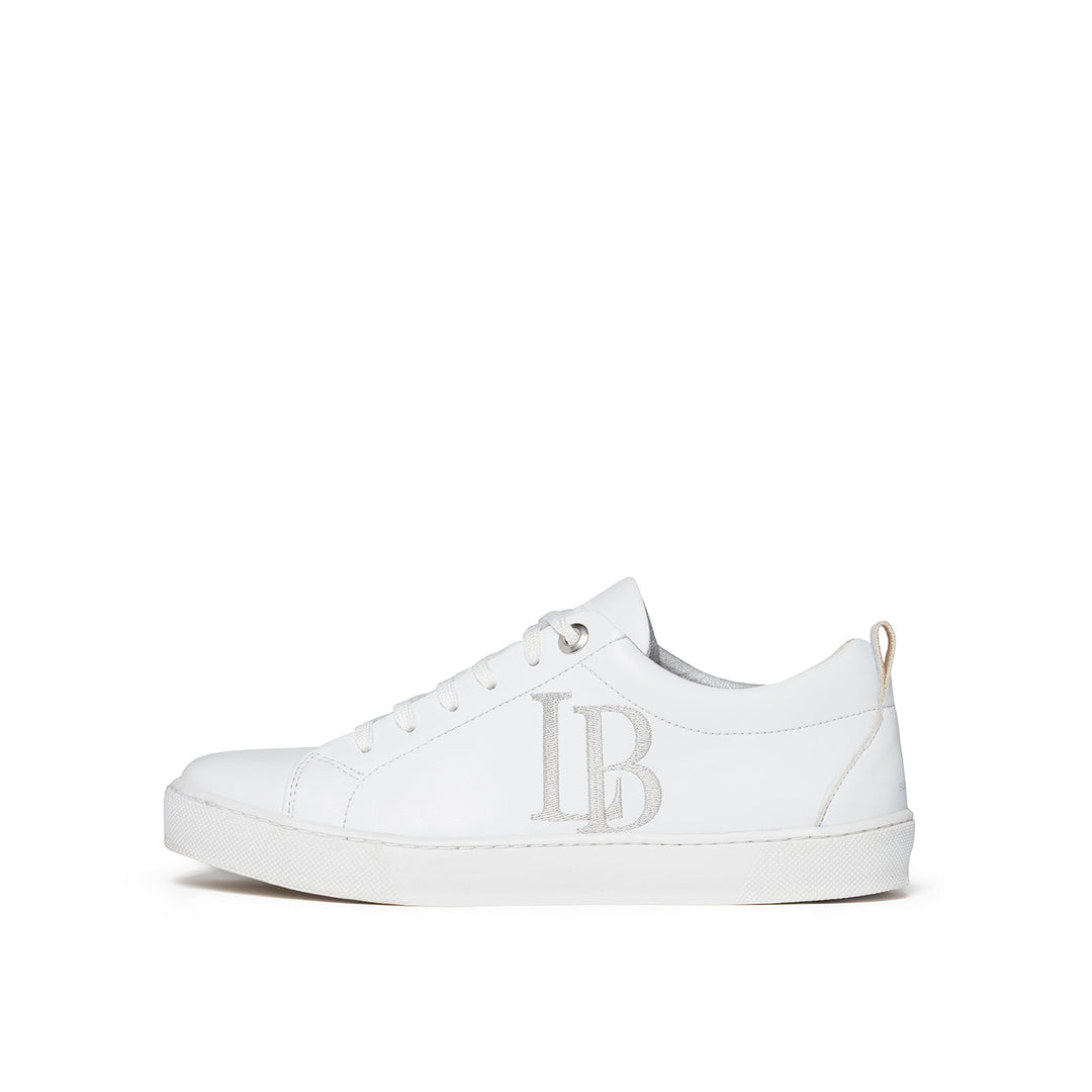 LB White Apple Leather Sneakers Women-0
