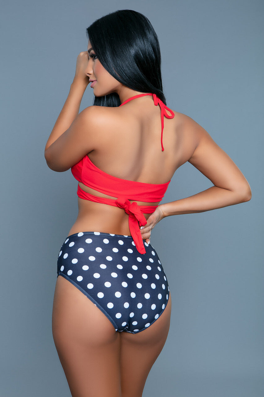 2280 Francesca Swimsuit Red/Blue - Scarvesnthangs