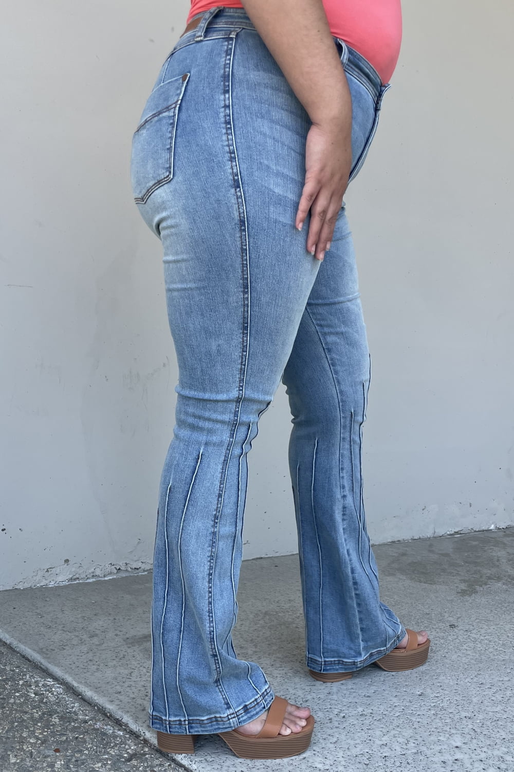 Judy Blue Vivian Full Size High Waisted Bootcut Jeans - Scarvesnthangs